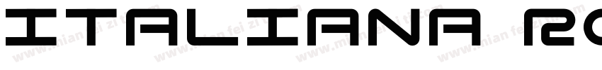 Italiana Regular字体转换